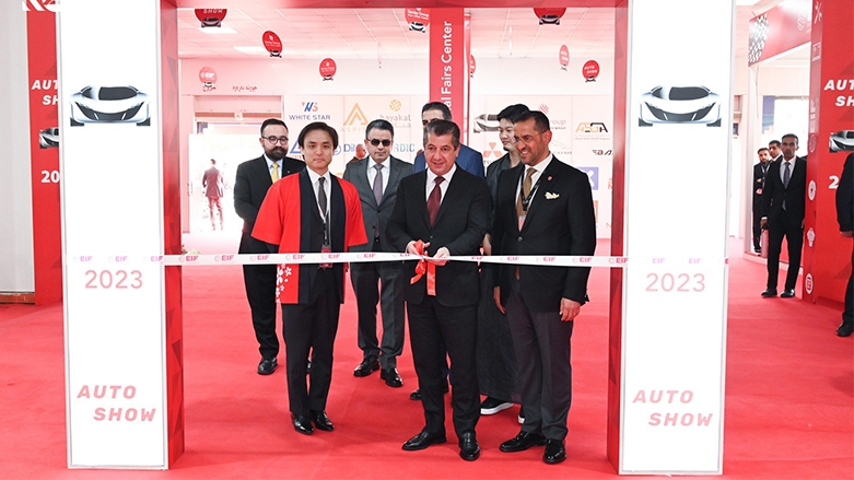 مسرور بارزاني يفتتح المعرض الدولي للسيارات في أربيل