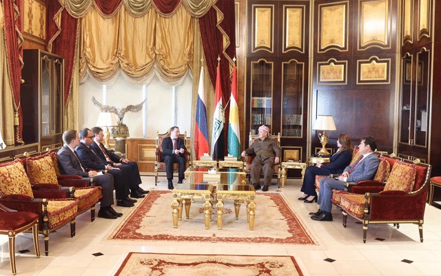 سەرۆك بارزانی پێشوازی لە باڵیۆزی ڕووسیا لە عێراق دەكات