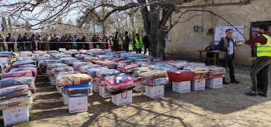 Belavkirina alîkariyên Dezgeha Xêrxwazî ya Barzanî li Efrînê berdewam e