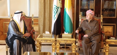 سەرۆک بارزانی پێشوازی لە کونسوڵی ئیمارات لە هەولێر دەکات