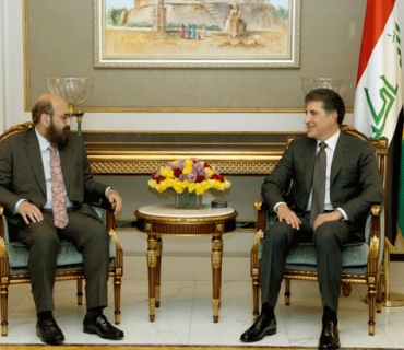 سه‌رۆك نێچيرڤان بارزانى پێشوازى له‌ ميرى ئێزدييان كرد