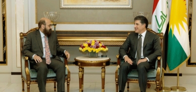 سه‌رۆك نێچيرڤان بارزانى پێشوازى له‌ ميرى ئێزدييان كرد