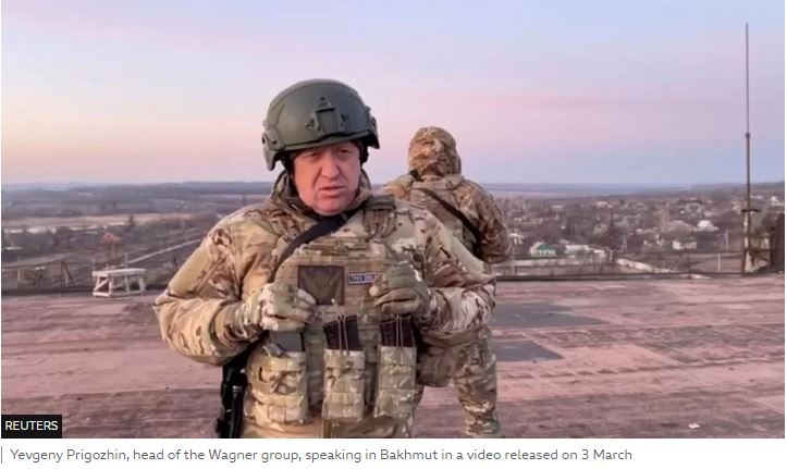 Ukraine war: Russia's Wagner boss suggests 'betrayal' in Bakhmut battle