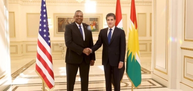 نێچیرڤان بارزانی، سەرۆکی هەرێمی کوردستان پێشوازیی لە وەزیری بەرگریی ئەمریکا کرد