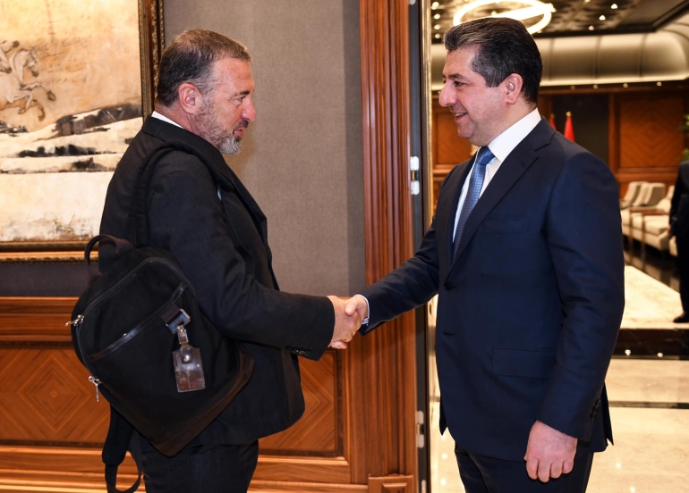 سەرۆکی حکوومەتی هەرێمی کوردستان پێشوازیی لە شاندێکی بانکی جیهانی کرد