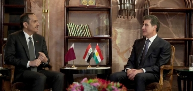 نيجيرفان بارزاني يهنئ رئيس الوزراء القطري الجديد