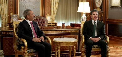 نيجيرفان بارزاني يستقبل رئيس مجلس القضاء الأعلى العراقي