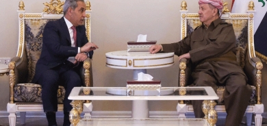 سەرۆک بارزانی لەگەڵ سەرۆکی ئەنجوومەنی باڵای دادوەریی عێراق کۆبۆوە