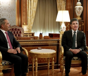 سەرۆك نێچیرڤان بارزانی پێشوازی لە سەرۆكی ئەنجومەنی باڵای دادوەریی عێراق دەكات