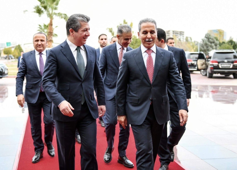 سەرۆکی حکوومەتی هەرێمی کوردستان لە شاری هەولێر له‌گه‌ڵ دادوەر فائق زێدان سەرۆکی ئەنجوومەنی باڵای دادوەريی عێراق کۆبووەوە.