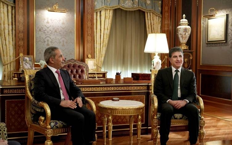 Nêçîrvan Barzanî û Serokê Encûmena Bilind a Dadwerî ya Iraqê civiyan