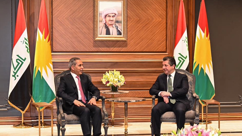 Mesrûr Barzanî û Serokê Encûmena Bilind a Dadwerî ya Iraqê civiyan