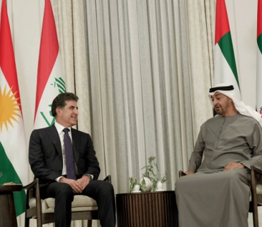 سه‌رۆك نێچيرڤان بارزانى له‌گه‌ڵ سه‌رۆك محه‌مه‌د بن زايد ئال نه‌هيان كۆبووه‌وه‌