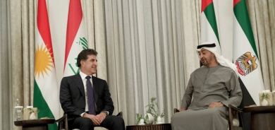 سه‌رۆك نێچيرڤان بارزانى له‌گه‌ڵ سه‌رۆك محه‌مه‌د بن زايد ئال نه‌هيان كۆبووه‌وه‌