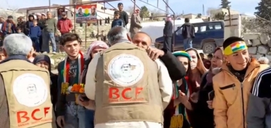 أهالي عفرين يستقبلون فرق ‹بارزاني الخيرية› بالزغاريد