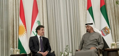 President Nechirvan Barzani meets with President Mohammed bin Zayed Al Nahyan