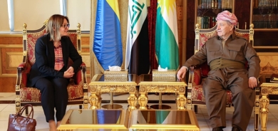 Serok Barzanî û Balyoza Swêdê li Iraqê civiyan