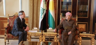 Serok Barzanî pêşwazî li şandeke Federasyona Cengawerên Dêrîn ên Franseyê kir