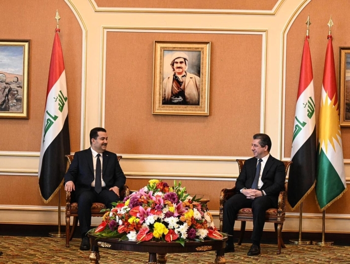 أربيل.. رئيس حكومة إقليم كوردستان يستقبل السوداني