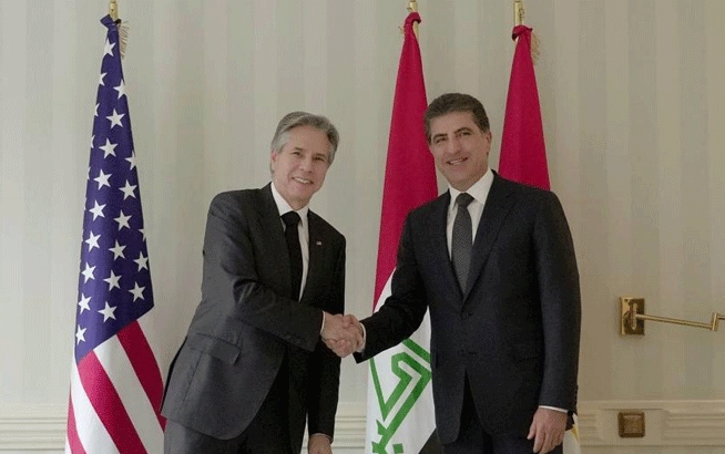 سه‌رۆك نێچيرڤان بارزانى نامه‌يه‌كى له‌ وه‌زيرى ده‌ره‌وه‌ى ئه‌مه‌ريكاوه‌ پێگه‌يشت