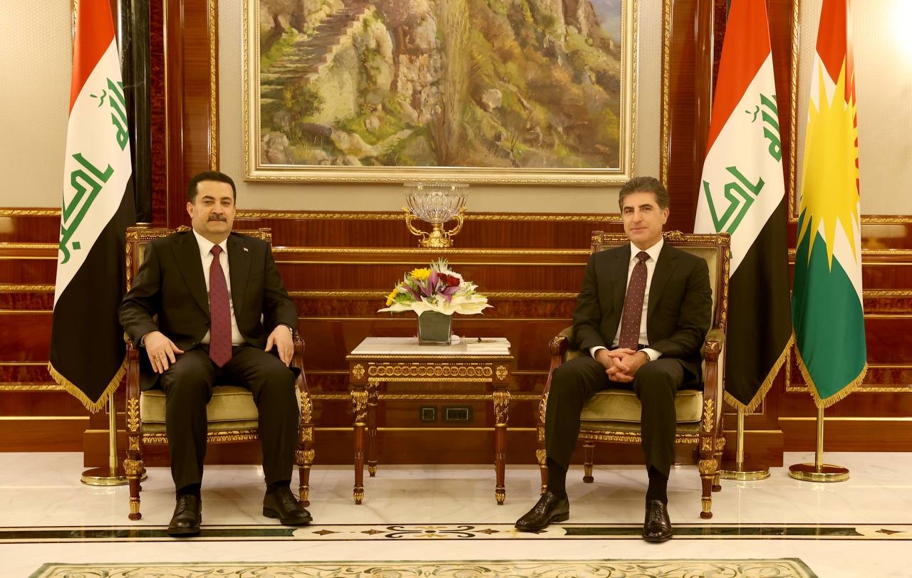 President Nechirvan Barzani and Prime Minister Al-Sudani discuss developments in Iraq