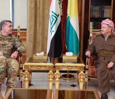 سەرۆک بارزانی پێشوازی لە فەرماندەی هێزەکانی هاوپەیمانان لە عێراق و سووریا دەکات