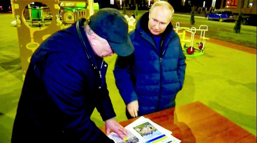 كييف تندد بزيارة بوتين إلى ماريوبول