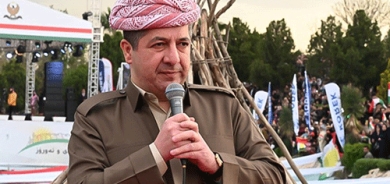 مەسرور بارزانی سەرۆکی حکومەتی هەرێمی کوردستان لە ئاهەنگی نەورۆز لە پارکی شانەدەری هەولێر، وتارێكی پێشكەش كرد