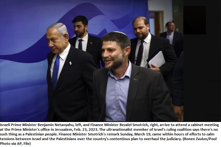 Top Israeli minister: ‘No such thing’ as Palestinian people