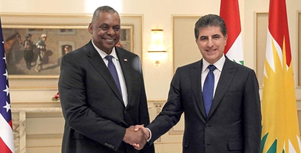 Nameya wezîrê berevanî yê Amerîkayê gehêşte Serokê herêma Kurdistanê