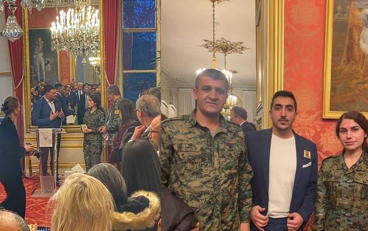 Li Senatoya Fransayê pîrozbahiya Newrozê: Madalyaya rûmetê dan fermandarên YPGê