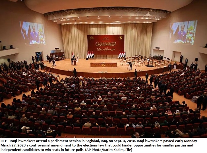 Iraqi parliament passes controversial vote law amendments