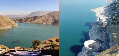 ارتفاع منسوب سد دوكان مترين ودربندخان 6 أمتار