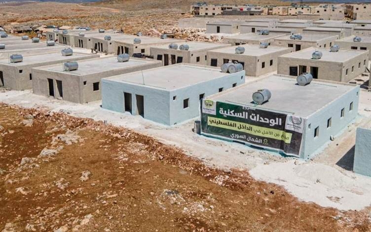 Li Efrînê rêkxistinên Qeterî, Kuweytî û Filestînî komelgehên niştecîbûnê ava dikin