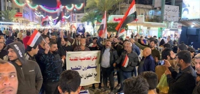احتجاج مئات الصدريين في بغداد رفضاً للتطبيع مع إسرائيل