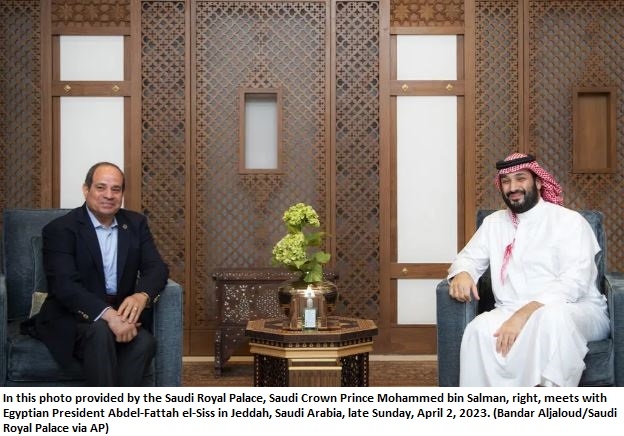 Egypt's President el-Sissi and Saudi Crown Prince bin Salman hold talks to ease tensions between regional powers