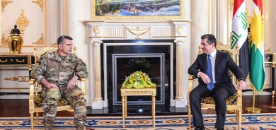 رئيس حكومة إقليم كوردستان يستقبل القائد العام لقوات التحالف الدولي في العراق وسوريا