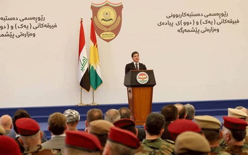 سه‌رۆك نێچيرڤان بارزانى: ده‌بێ پێشمه‌رگه‌ بكه‌ينه‌ هێزێكى يه‌كگرتووى نيشتمانى