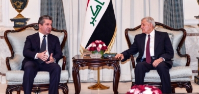 Serokê Hikûmeta Herêma Kurdistanê li gel Serokomarê Iraqê civiya