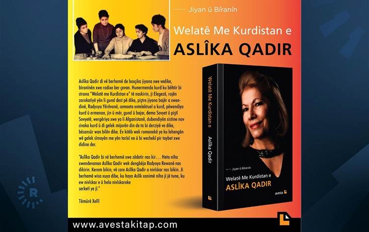 Hunermend Aslîka Qadir vê carê jî pirtûka ‘Welatê Me Kurdistan e’ nivîsand