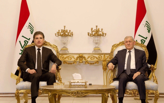 سه‌رۆكى هه‌رێمى كوردستان له‌گه‌ڵ سه‌ركۆمار دۆخى وڵات تاوتوێ ده‌كات