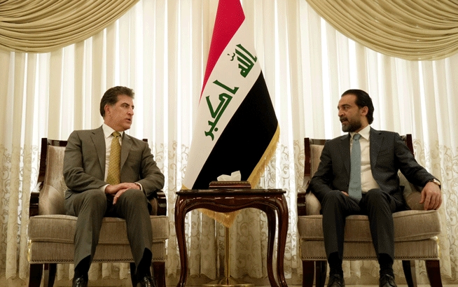 سه‌رۆكى هه‌رێمى كوردستان له‌گه‌ڵ سه‌رۆكى ئه‌نجومه‌نى نوێنه‌رانى عێراق كۆبووه‌وه‌