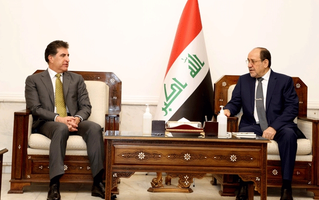 سه‌رۆكى هه‌رێمى كوردستان له‌گه‌ڵ سه‌رۆكى هاوپه‌يمانيى ده‌وڵه‌تى ياسا كۆبووه‌وه‌