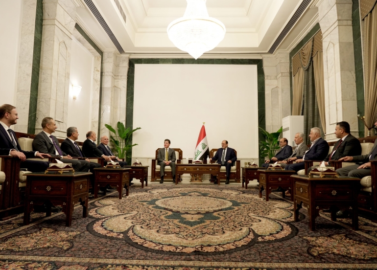 سه‌رۆكى هه‌رێمى كوردستان له‌گه‌ڵ سه‌رۆكى هاوپه‌يمانيى ده‌وڵه‌تى ياسا كۆبووه‌وه‌