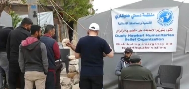 Rêxistineke Hewlêrê li Efrînê alîkarî li ser xelkê belav kirin