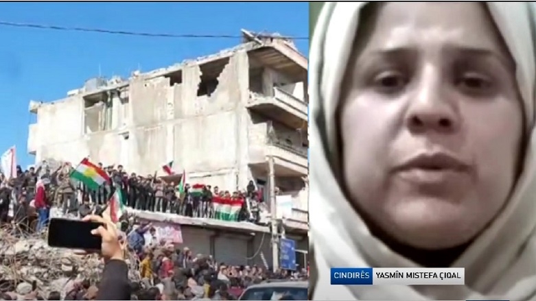 Dayîka şehîdên Cindirêsê: Divê grûpên çekdar ji navçeyê derkevin