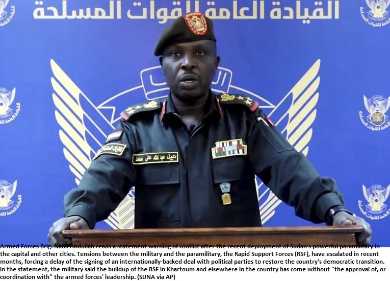 Sudan’s military warns of conflict after rival force deploys