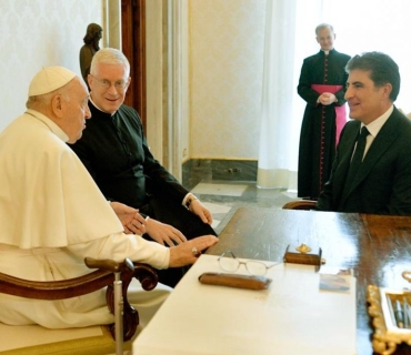 سه‌رۆك نێچيرڤان بارزانى له‌گه‌ڵ پاپاى ڤاتيكان كۆبووه‌وه‌