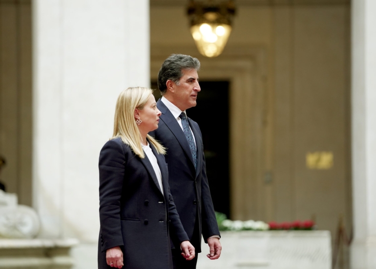 ئيتاليا له‌ پشتگيريى عێراق و هه‌رێمى كوردستان به‌رده‌وام ده‌بێت