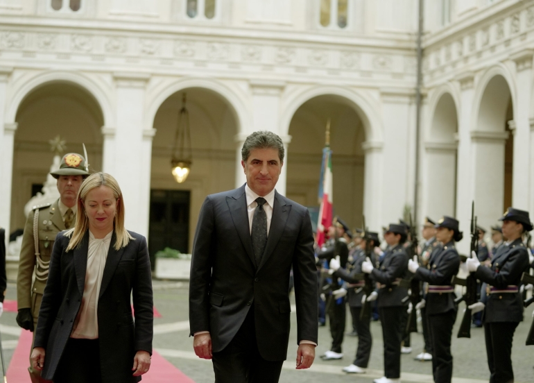 ئيتاليا له‌ پشتگيريى عێراق و هه‌رێمى كوردستان به‌رده‌وام ده‌بێت